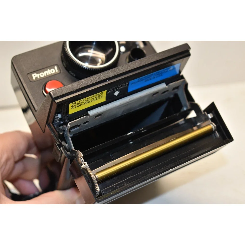 Polaroid Pronto! Land Camera Black Vintage SX-70 Instant Film Bundle